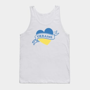 Ukraine Heart Tank Top